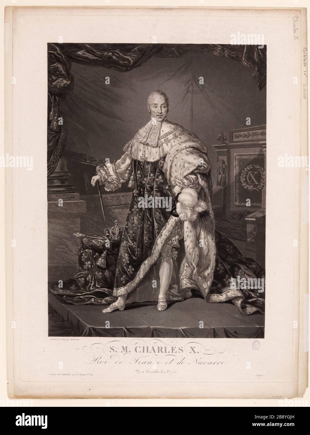 S. M. Charles X / Roi de France et Navarre Banque D'Images