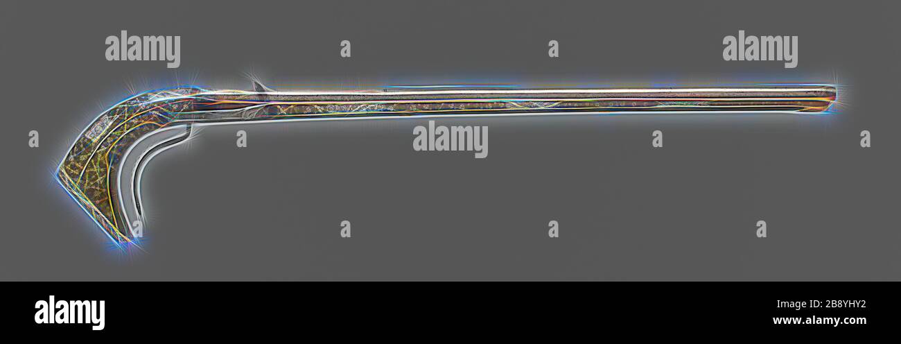 Matchelock Petronel, 1570/80, français, Allemagne, acier, fer, bois fruité, staghorn, et corne, L. 122 cm (48 1/2 in.), repensé par Gibon, design de glanissement chaleureux et gai de la luminosité et des rayons de lumière radiance. L'art classique réinventé avec une touche moderne. La photographie inspirée du futurisme, qui embrasse l'énergie dynamique de la technologie moderne, du mouvement, de la vitesse et révolutionne la culture. Banque D'Images