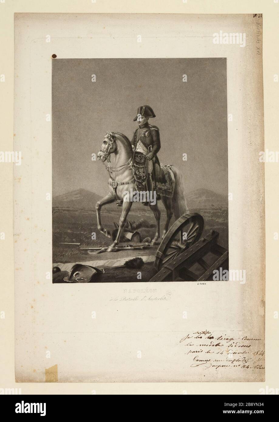 Napoléon / la bataille d'Austerlitz. Banque D'Images