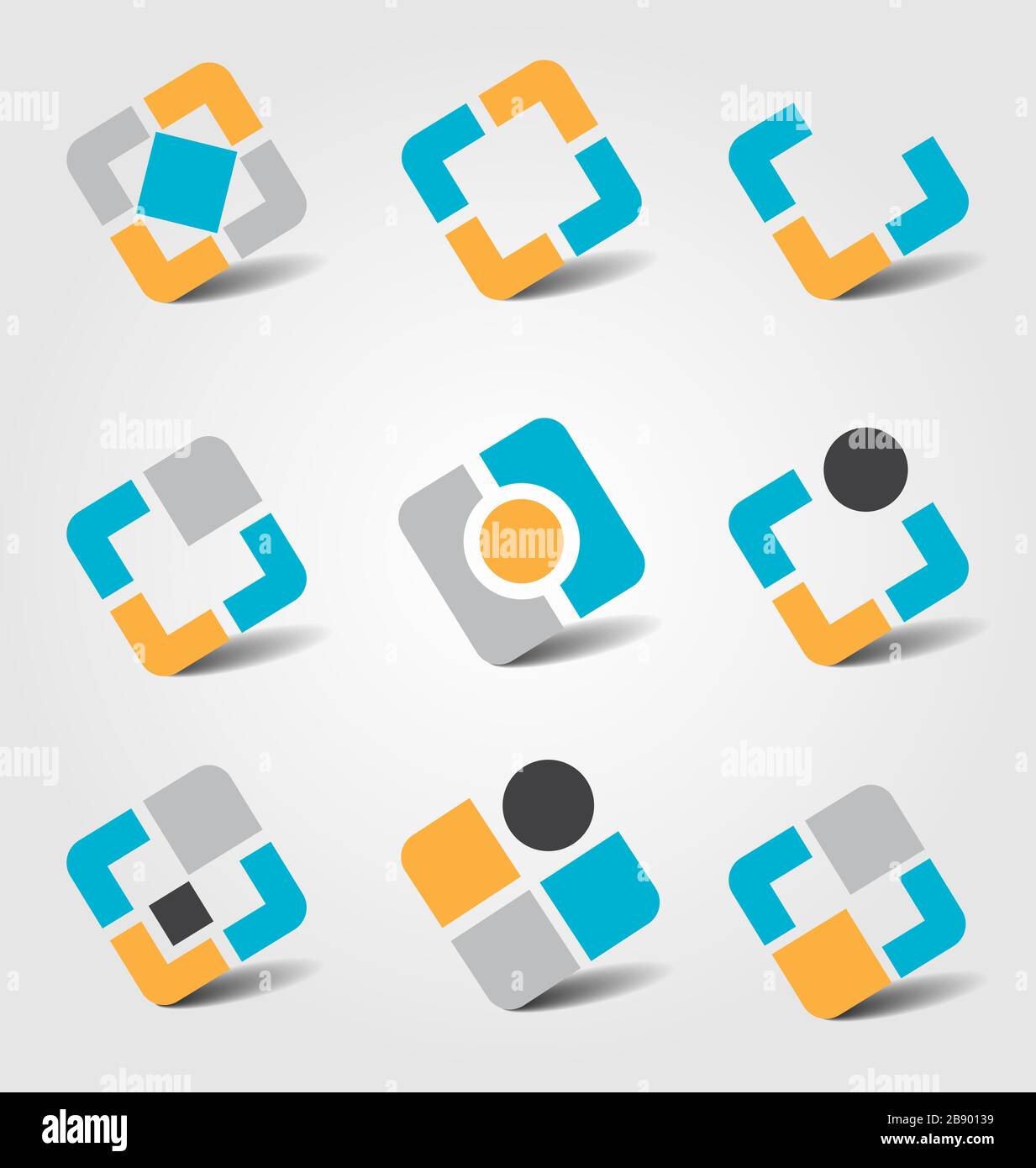 Collection colorée d'icônes professionnelles pour un design créatif Illustration de Vecteur