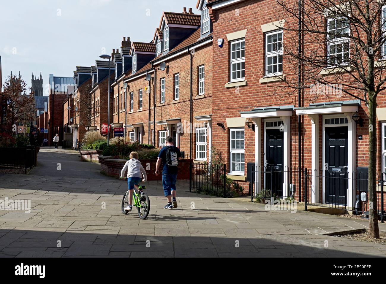 Nouveau logement à Flemingate, Beverley, Yorkshire de l'est, Angleterre Royaume-Uni Banque D'Images