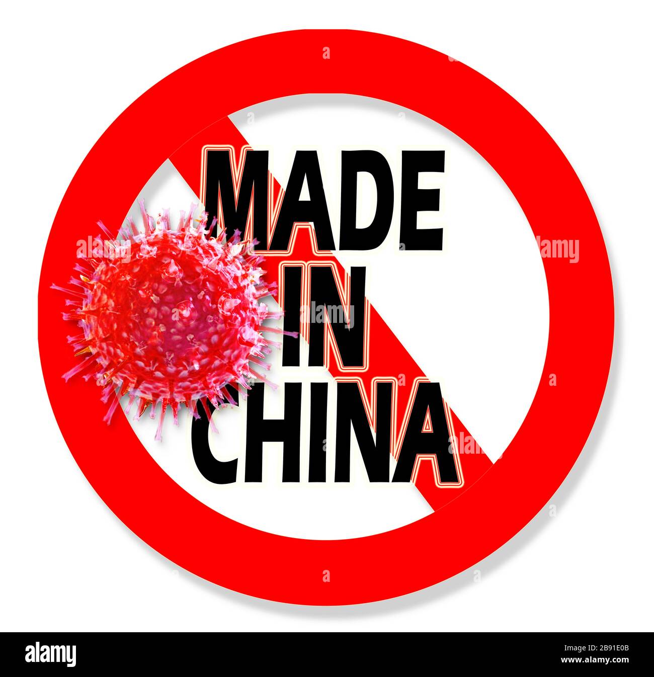 Chine l'épidémie mondiale de Wuhan Coronavirus a eu lieu en Chine. Banque D'Images