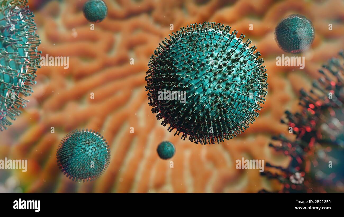 Pandémie de coronavirus, infection par le virus Covid-19 Banque D'Images