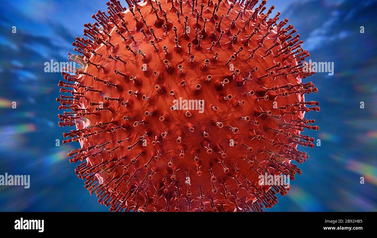 Pandémie de coronavirus, éclosion de Covid-19, virus menaçant la santé Banque D'Images