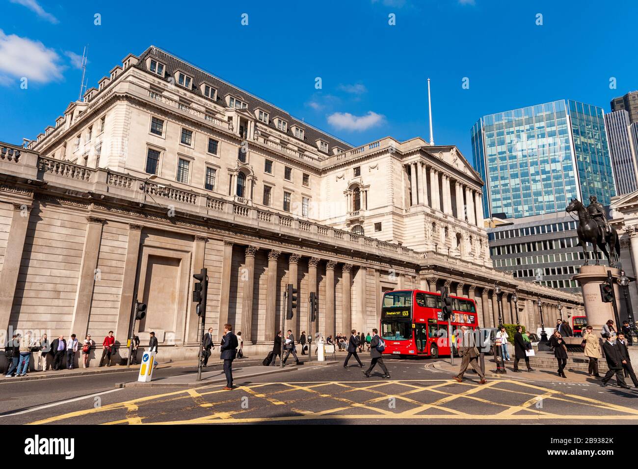 La Banque d'Angleterre, Londres, UK Banque D'Images
