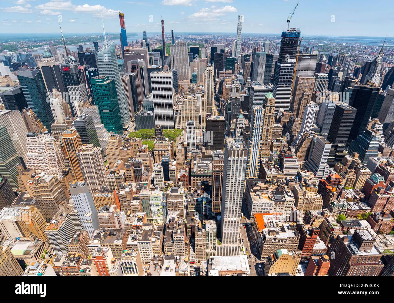 New York. Pris de l'Empire State Building. Banque D'Images