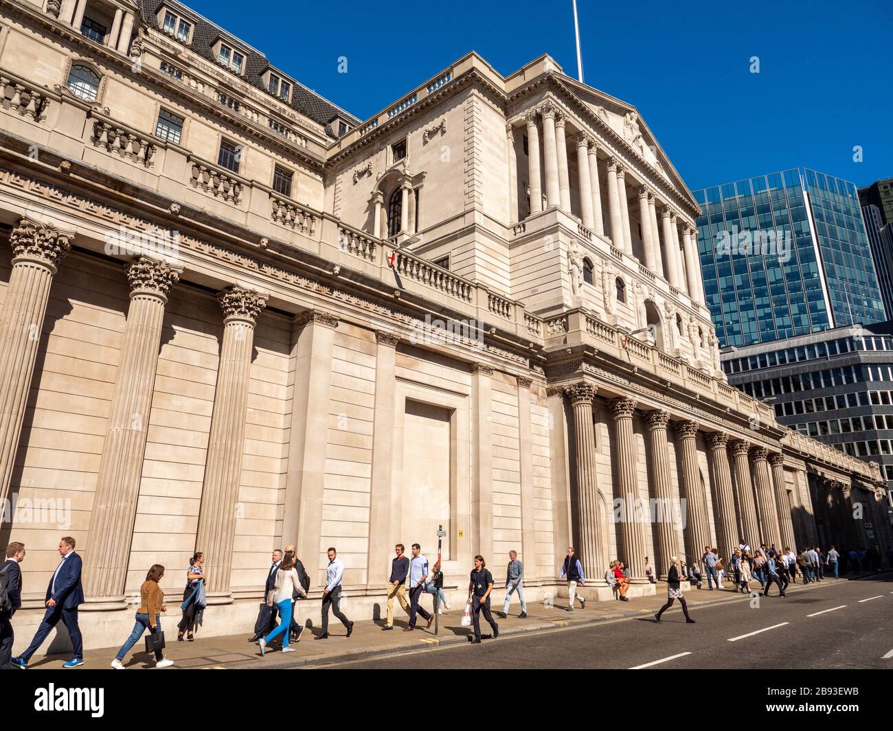 La Banque d'Angleterre, Londres, UK Banque D'Images