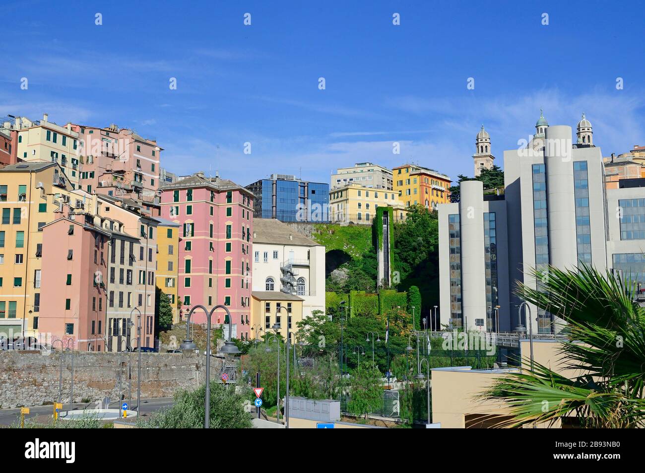 Cityscape, Mura delle Grazie, quartier Carignano, Gênes, Italie, Europe, Ligury Banque D'Images