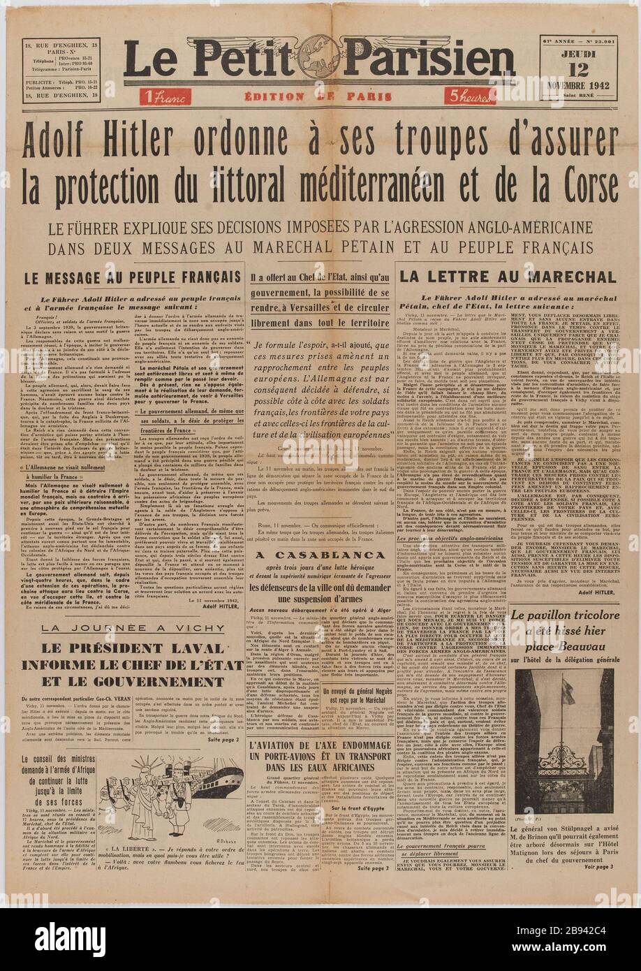 PETIT PARISIEN (LE) N° 22855 DU 27 09 1939: (1939) Magazine
