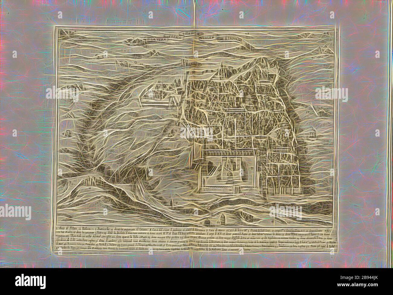 La Citation Reelle De Jerusalem Telle Qu Elle Est Aujourd Hui Ville De Jerusalem Vers La Fin Du Xvie Siecle Fig 31 44 Apres P 55 Amico Bernardino Inv Tempesta Antonio Sc 1591 Bernardino