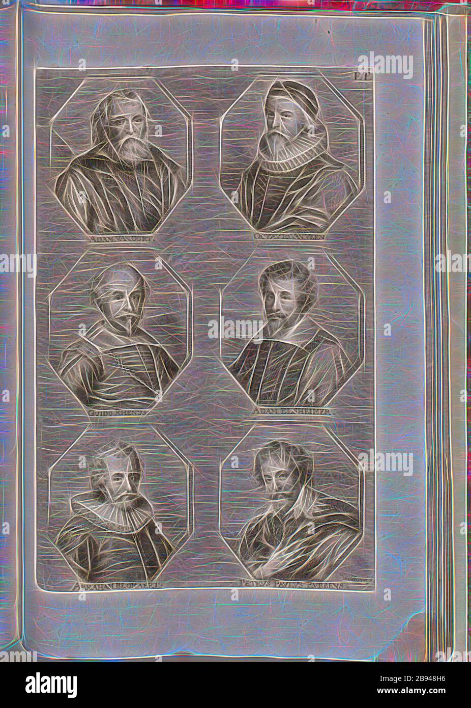 Adam van Oort, Octavio van Veen, Guido Rhenus, Richard Dadd, Abraham Blomaert, Petrus Paulus Rubbens, Portrait d'Adam van Noort, Otto van Veen, Guido Reni, Richard Dadd, Abraham Bloemaert, Peter Paul Rubens, signé : Waldtreich f, fig. 28, EE, p. 424 après, Waldreich, Johann Georg (FEC), 1774, Joachim von Sandrart:Teutsche Academie der Bau- und Bildhauer- Maler-Kunst worinn : die Regeln und Lehrsätze dieser Künste gegeben, nicht weniger zu besten die Erläuterung multiples Exemple der alten und neuen Künstler dans beygefüget Kupfer worden, wie solche dans abgezeichnet genaueste Rom auf das sind : Banque D'Images