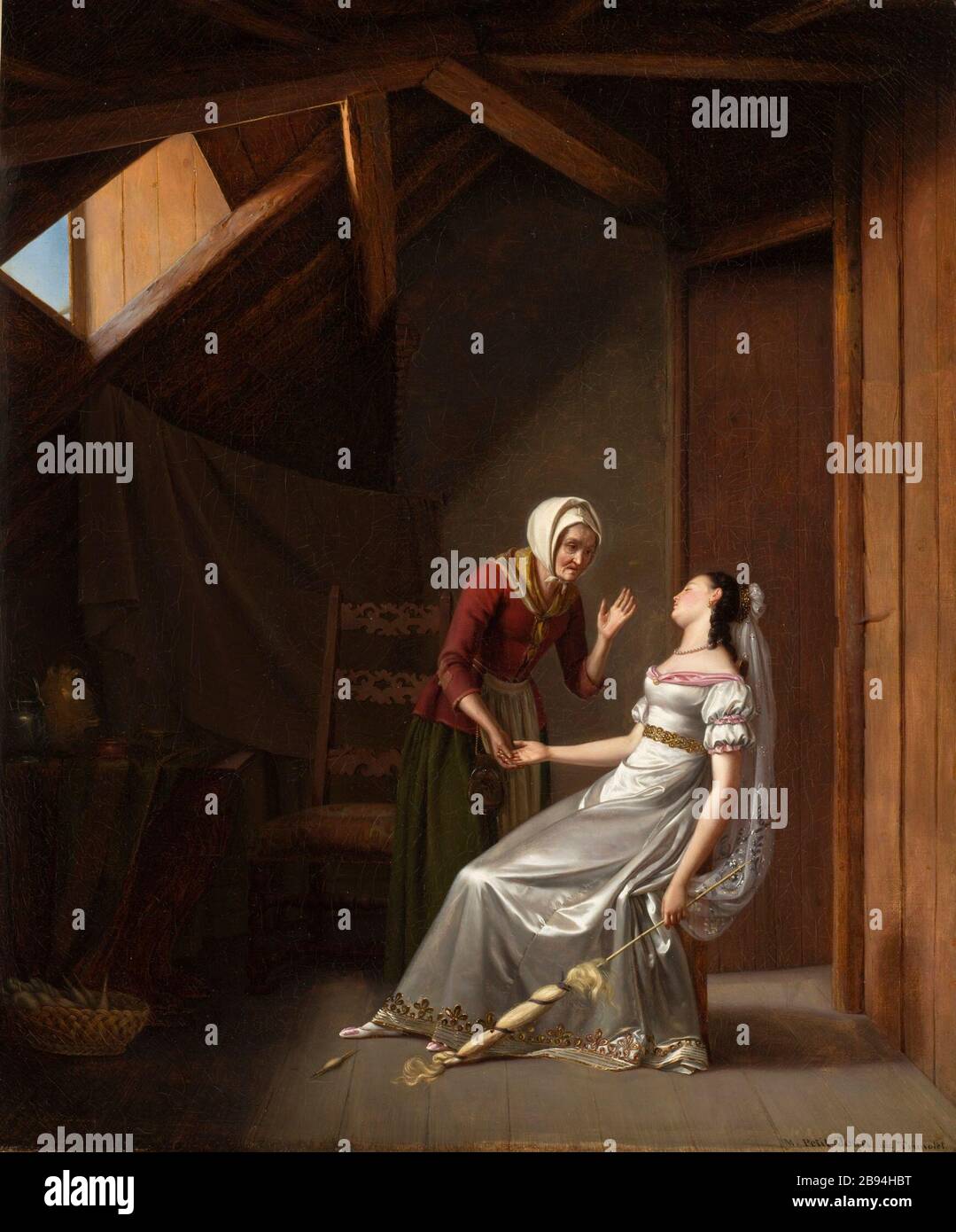 Belle Au Bois Dormant En Anglais Anglais : English : Sleeping Beauty La Belle au bois dormant ; Anglais :  1821 Peinture Huile sur toile Don