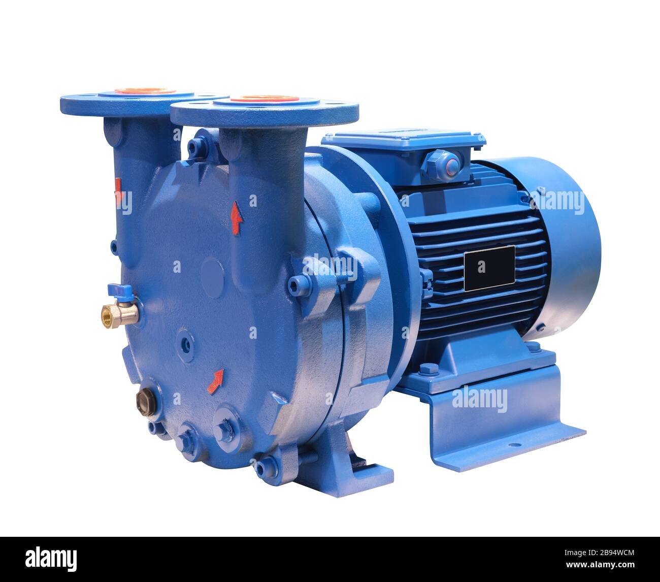 Close up detail coupe transversale à l'intérieur de la turbine de la pompe centrifuge ou la turbine à usage industriel Banque D'Images