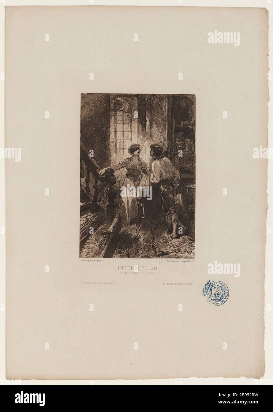 Interruption / (A ​​read Platon) [chansons rues et bois I, I, interruption à une lecture Platon V] Banque D'Images