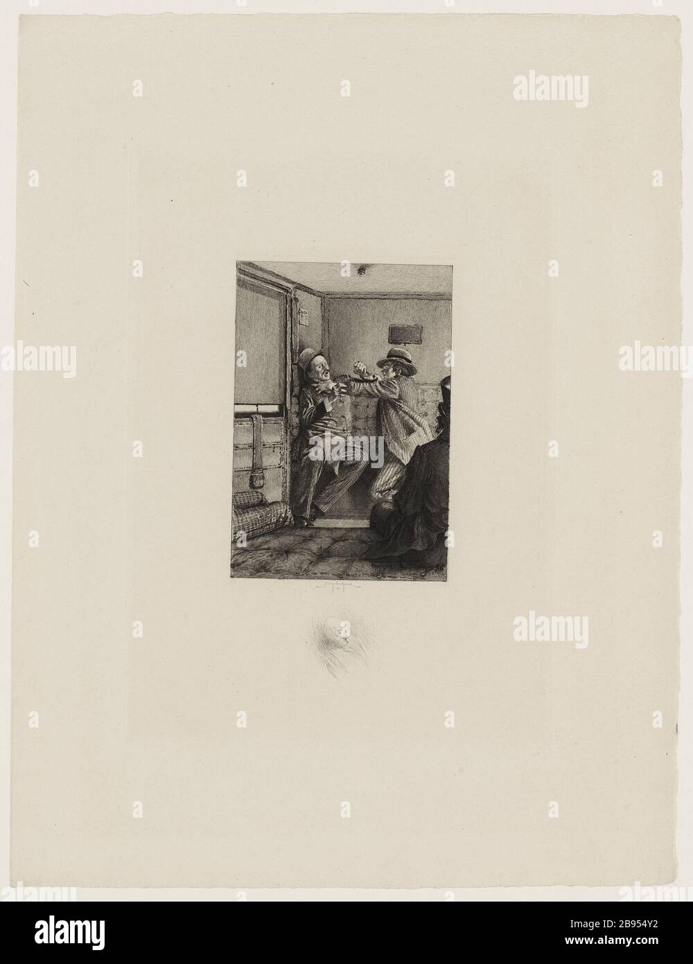 47. Histoire d'un crime, quatrième jour, Chapitre XII: Expatriés Banque D'Images