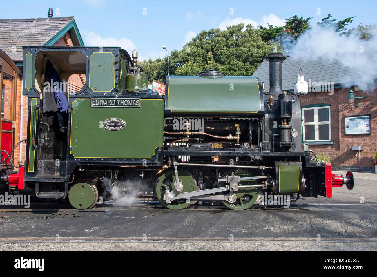 No 4 « Edward Thomas » sur le chemin de fer de Talyllyn à Tywyn, (Towyn), Gwynedd, Pays de Galles. Construit en 1921 par Kerr, Stuart & Co. Ltd. Banque D'Images