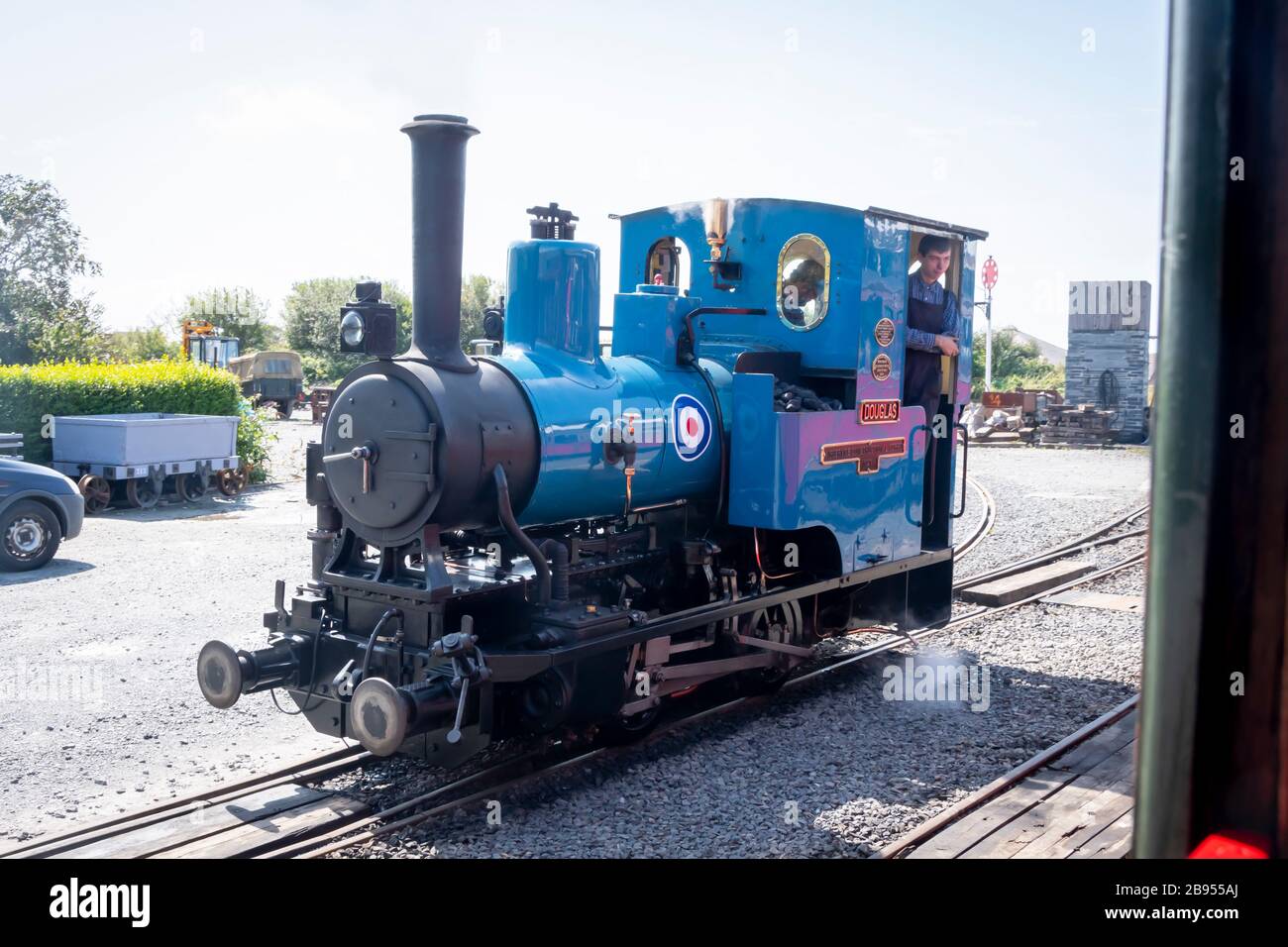 No 6, Douglas, moteur à vapeur 0-4-0WT à Tywyn sur le chemin de fer de Talyllyllyn, Tywyn, (Towyn), Gwynedd, Pays de Galles. Construit en 1918 par Andrew Barclay Ltd. Banque D'Images