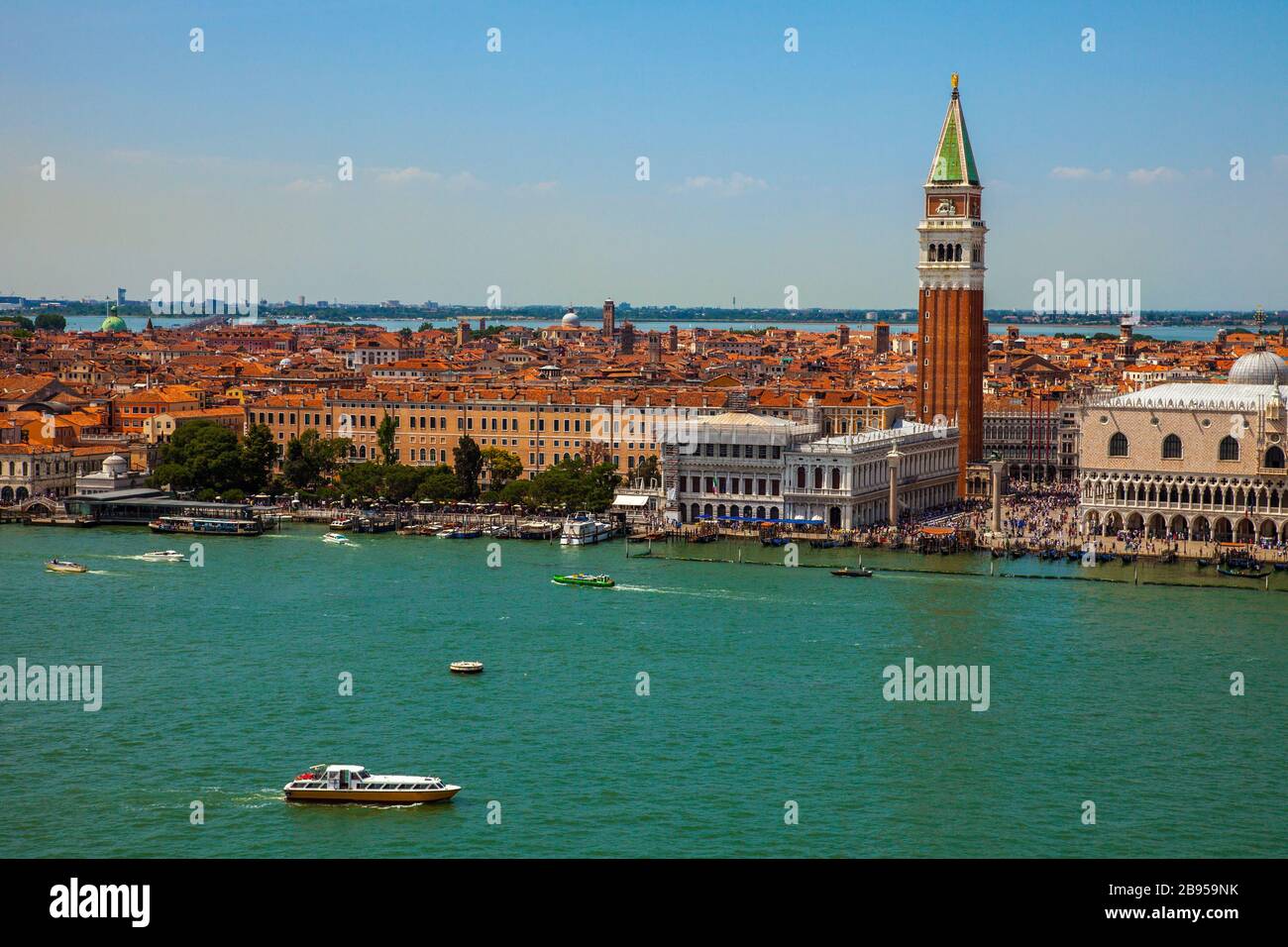 Vue aérienne de Venise, Italie Banque D'Images