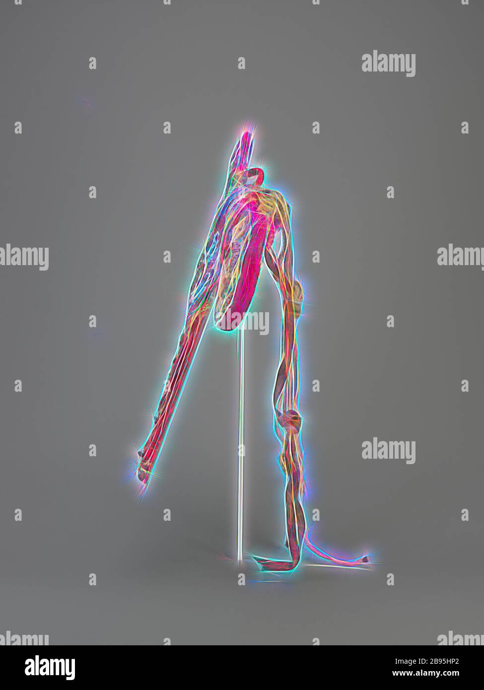 Épée et gaine cérémonielles, peuple Oowo, fin du XIXe siècle - début du XXe siècle, perles de verre, tissu, ivoire, fer, environ. L:18 po. (Épée dans la gaine), environ L:26 in. (Avec des éléments suspendus), l'art africain, repensé par Gibon, le design de glanissement chaleureux et gai de la luminosité et des rayons de lumière radiance. L'art classique réinventé avec une touche moderne. La photographie inspirée du futurisme, qui embrasse l'énergie dynamique de la technologie moderne, du mouvement, de la vitesse et révolutionne la culture. Banque D'Images