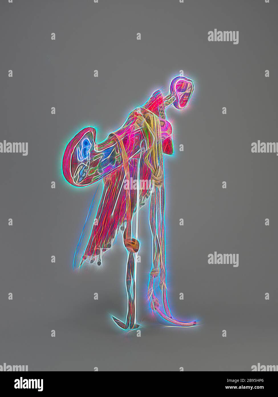 Épée et gaine cérémonielles, peuple Oowo, fin du XIXe siècle - début du XXe siècle, perles de verre, tissu, ivoire, fer, environ. L:18 po. (Épée dans la gaine), environ L:26 in. (Avec des éléments suspendus), l'art africain, repensé par Gibon, le design de glanissement chaleureux et gai de la luminosité et des rayons de lumière radiance. L'art classique réinventé avec une touche moderne. La photographie inspirée du futurisme, qui embrasse l'énergie dynamique de la technologie moderne, du mouvement, de la vitesse et révolutionne la culture. Banque D'Images