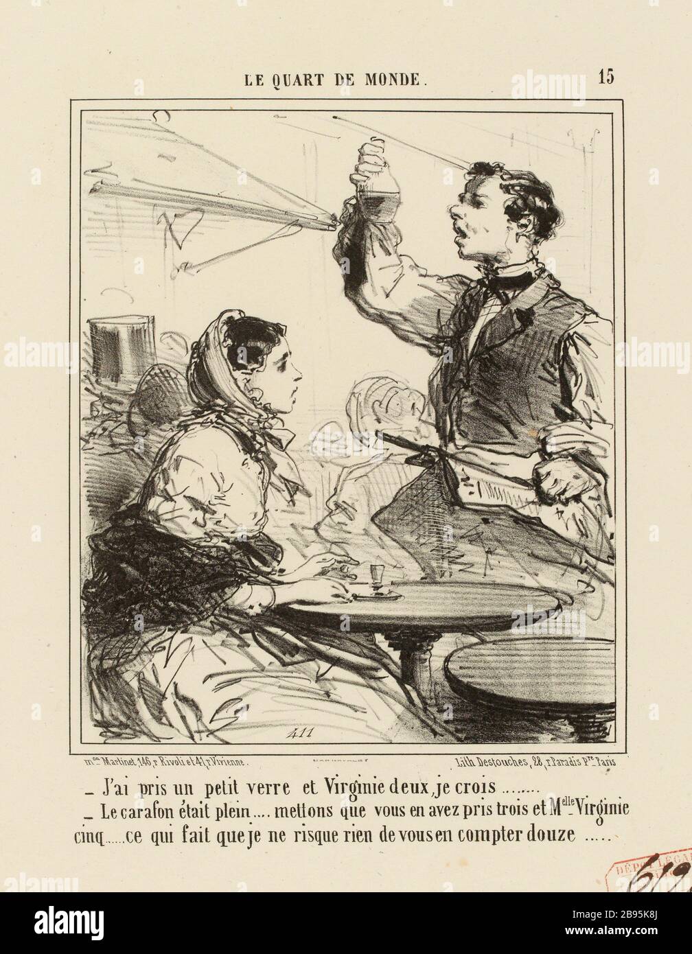 LE QUATRIÈME MONDE. [Matériel nº15] (titre enregistré (lettre)) Banque D'Images