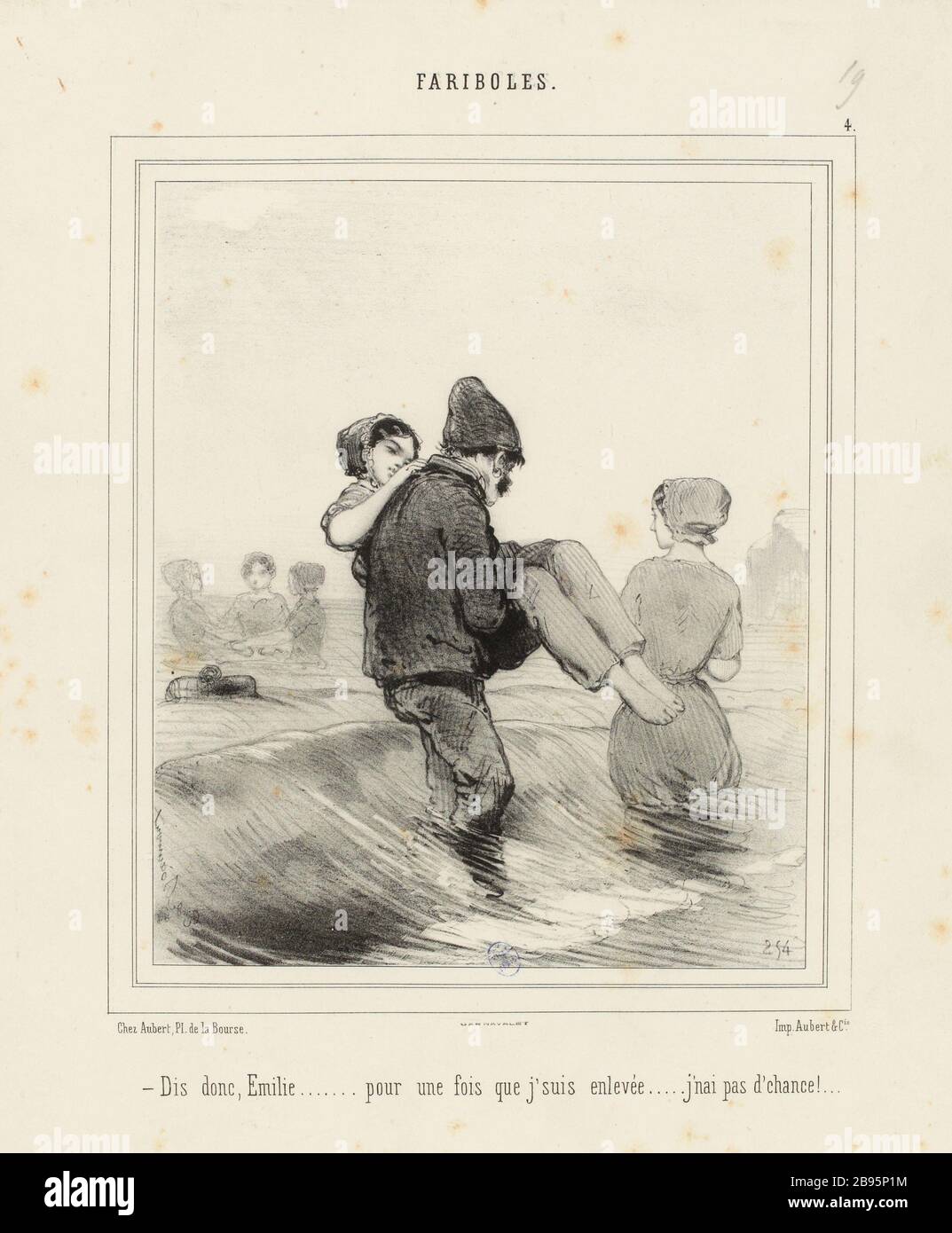 FARIBOLES 1 [plaque 4] (titre enregistré (lettre)) Banque D'Images