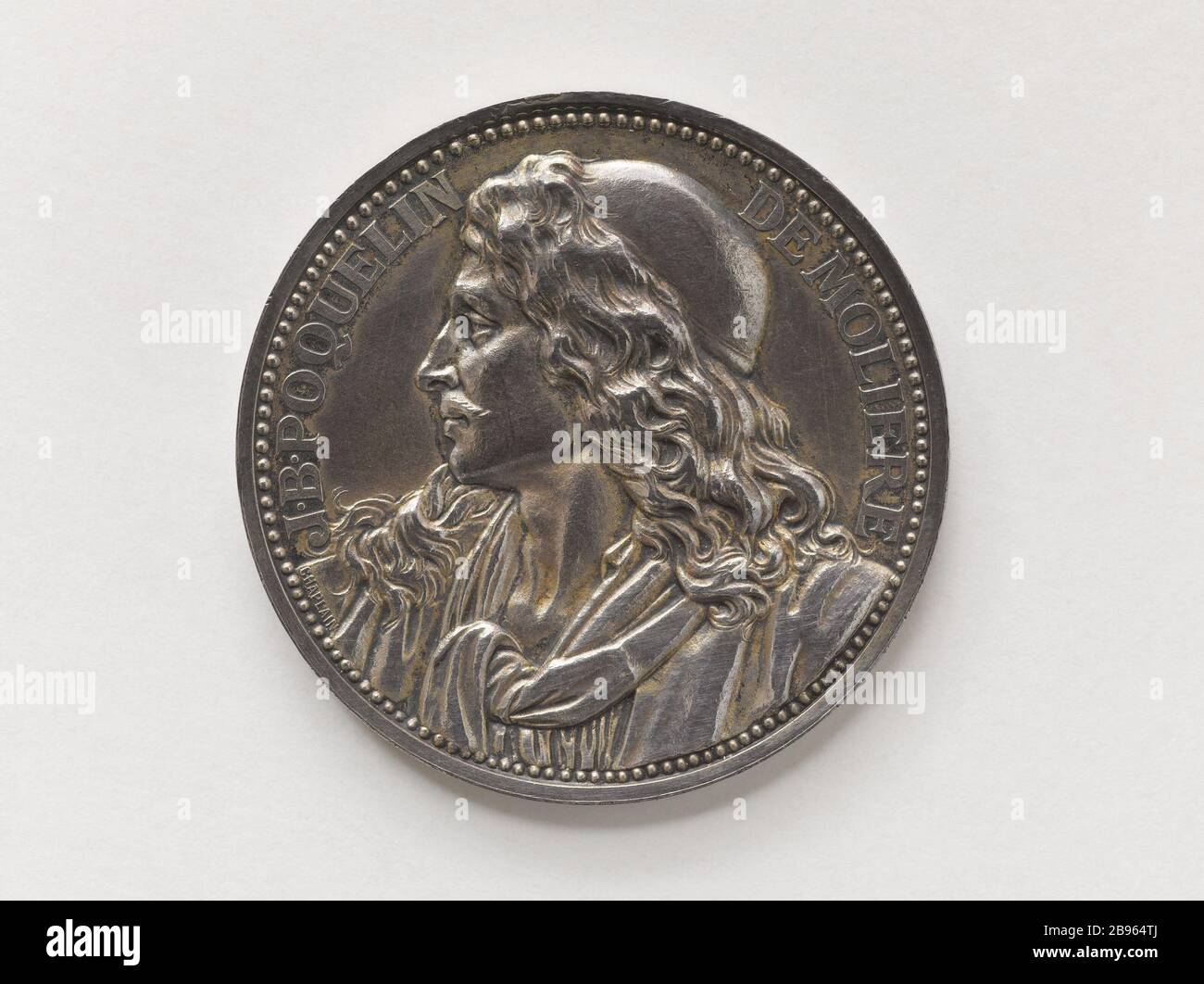 Molière Jules-Clément aumônier (1839-1909). Molière (1622-1673). Argent. Paris, musée Carnavalet. Banque D'Images