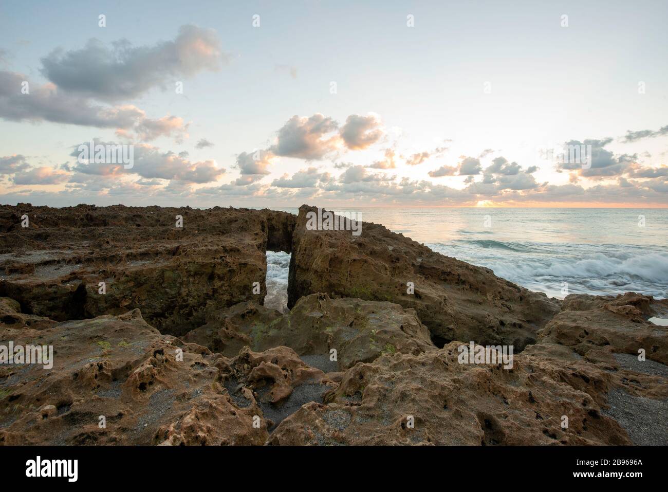 Bassins de marée à Jupiter en Floride Banque D'Images