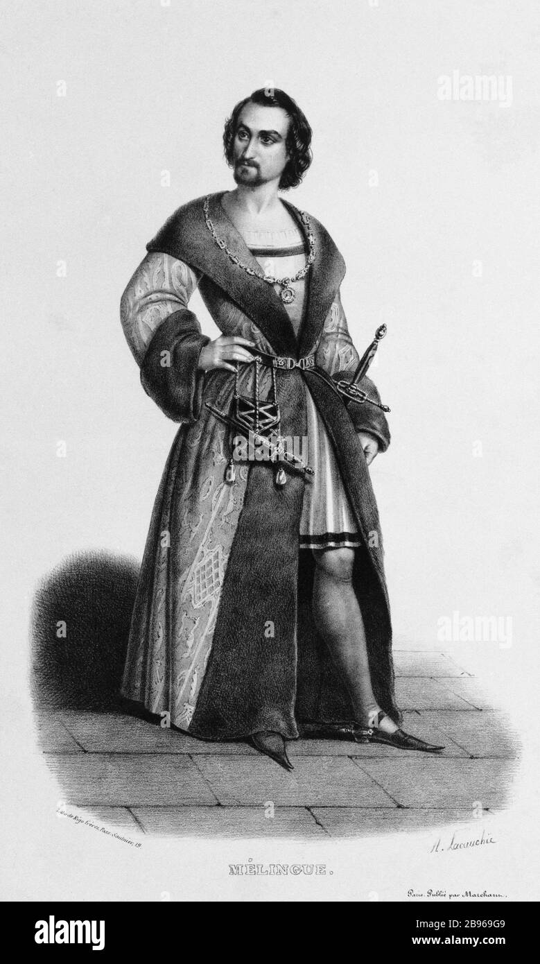 MelinGUE Alexandre Lacauchie. 'Menu'. Paris, musée de la vie romantique. Banque D'Images