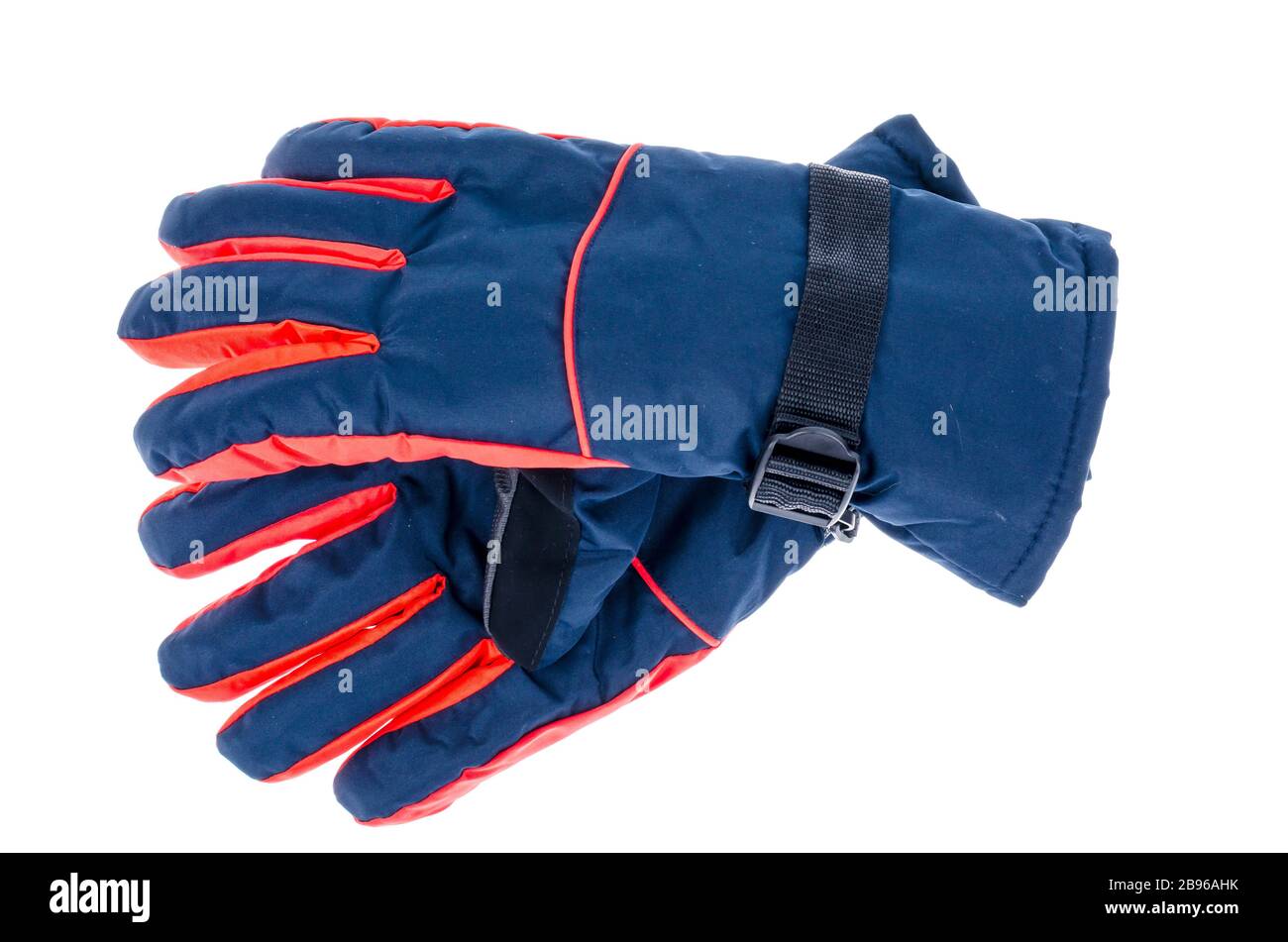 Gants imperméables pour le sport d'hiver. Studio photo Banque D'Images