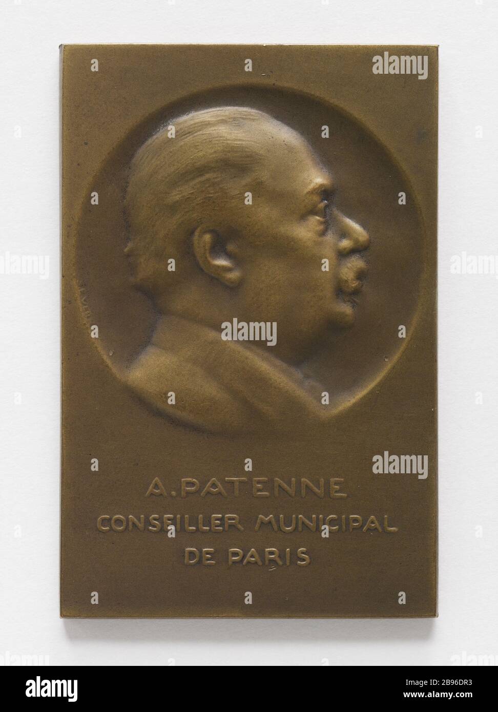 Adolphe Patenne Conseiller de Paris, 1910 Adolphe Patenne, conséiller municipal de Paris. Bronze, 1910. Paris, musée Carnavalet. Banque D'Images