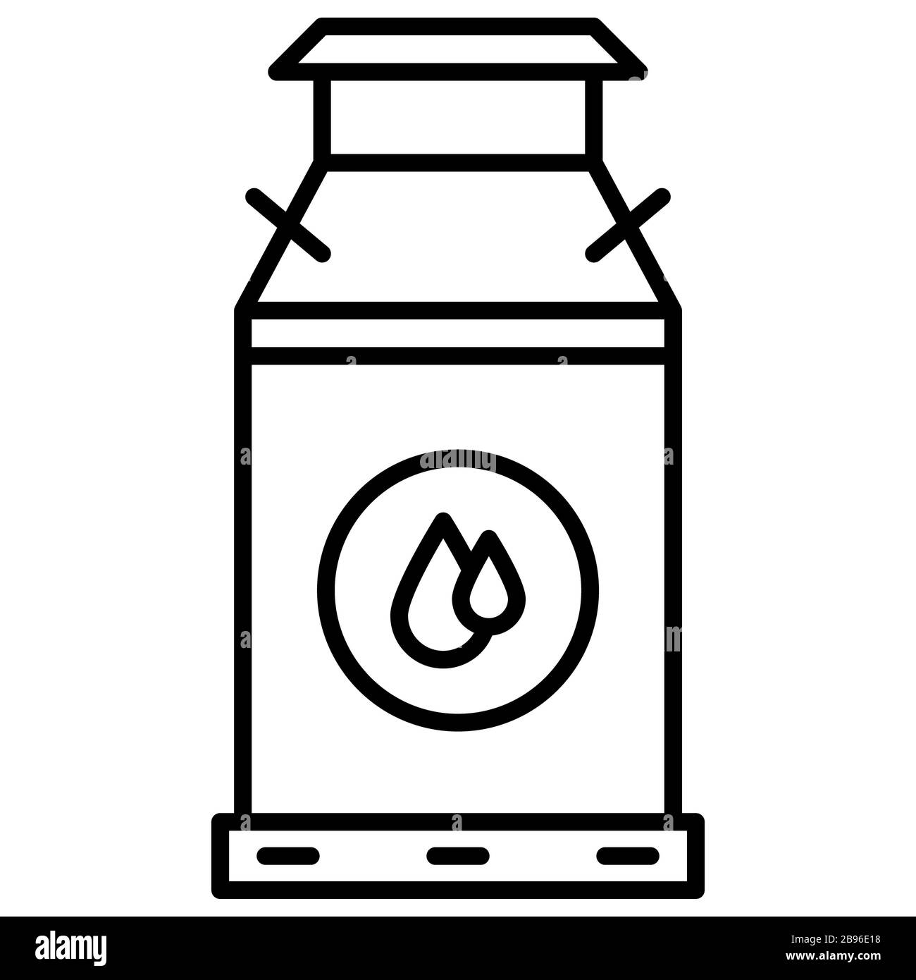 Le lait peut Banque D'Images