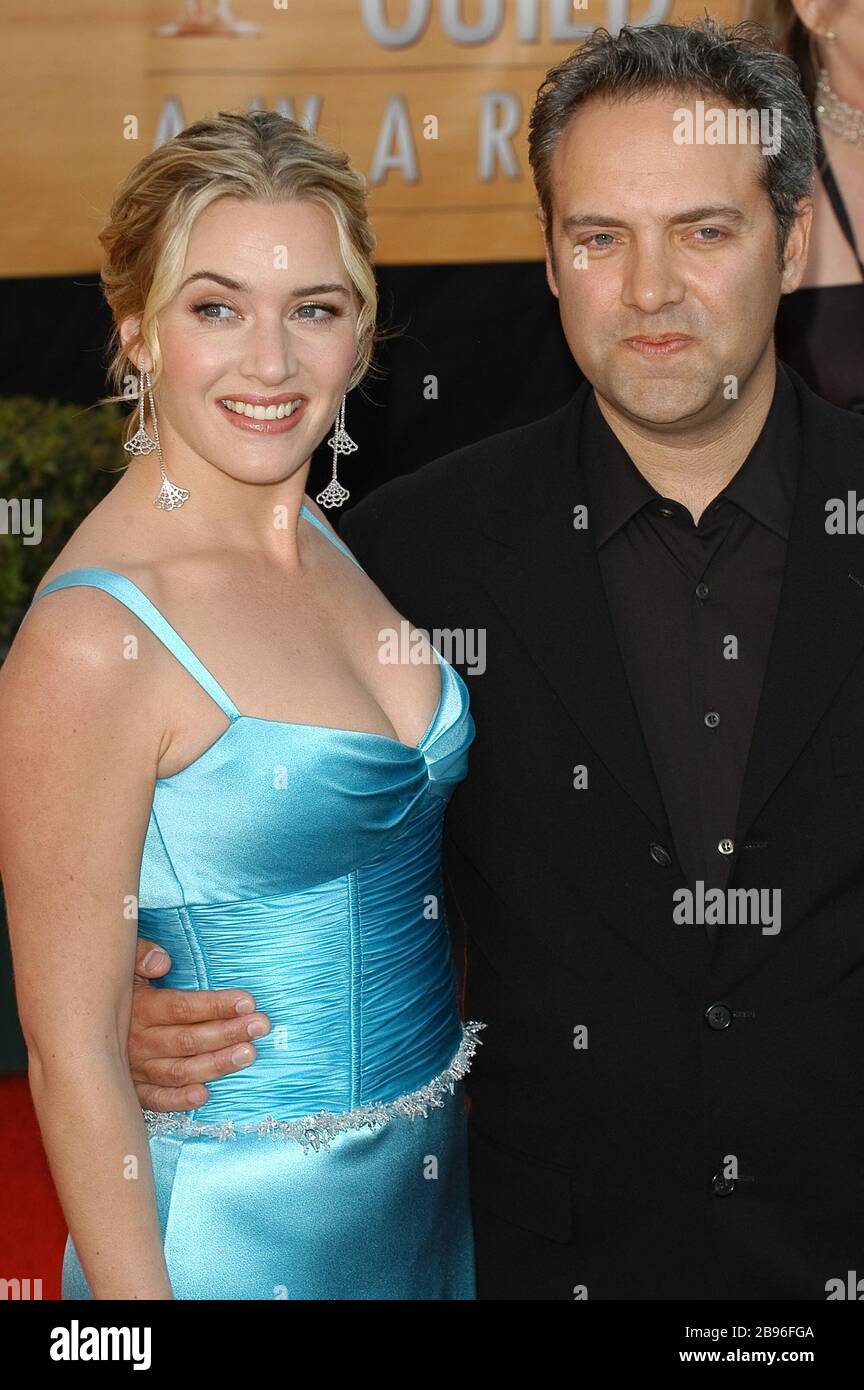 Kate Winslet, Sam Mendes, 2-05-05 11ème Prix annuel de la Guilde des acteurs de l'écran - arrivées, photo par: SBM / PictureLux - référence de fichier # 33984-11411SBMPLX Banque D'Images
