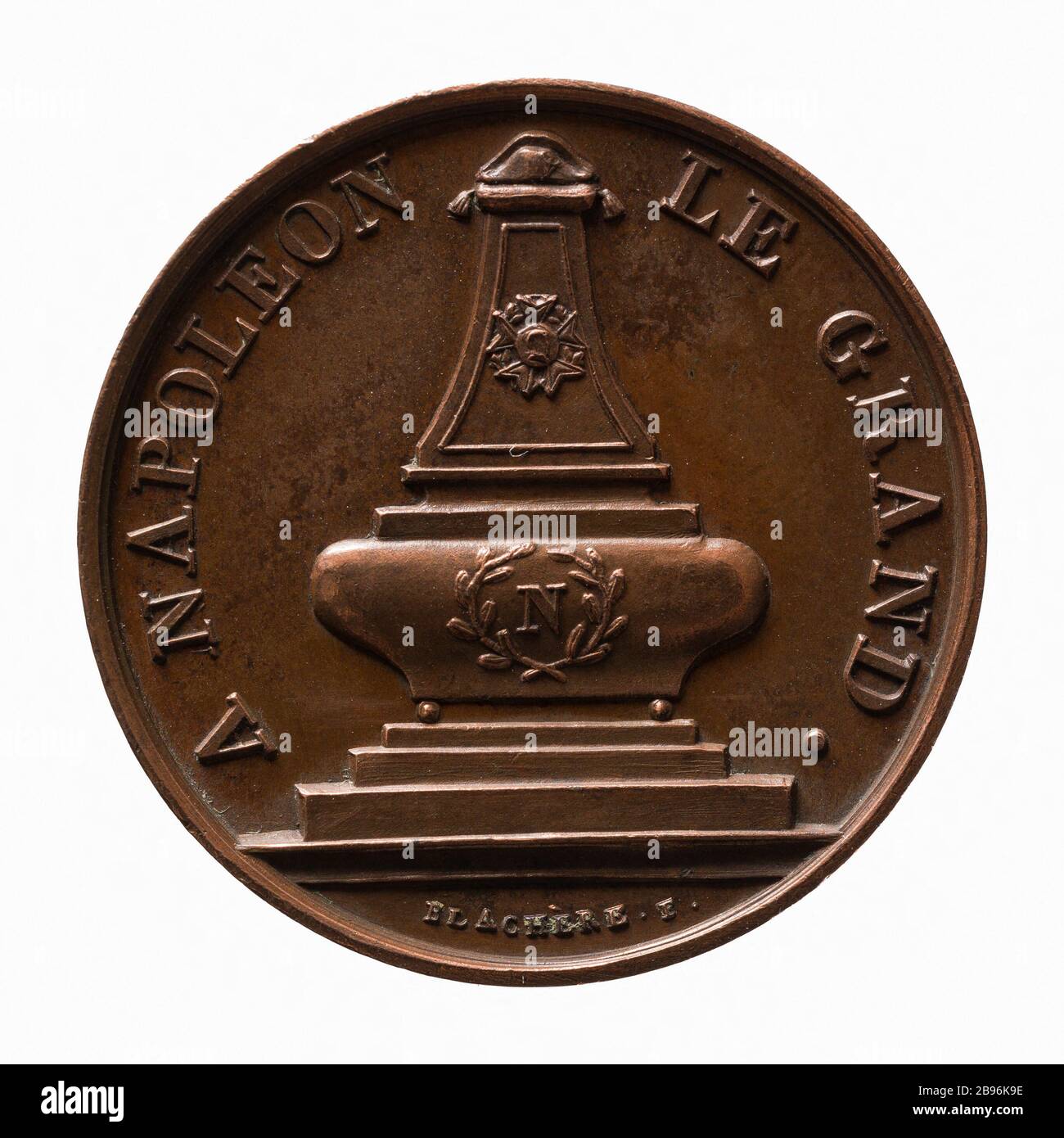 De retour des cendres de l'empereur Napoléon Ier, 15 décembre 1840 (titre factice) Anonyme (Graveur en médailles). Retour des gendres de l'empereur Napoléon Ier, 15 décembre 1840. Cuivre. Paris, musée Carnavalet. Banque D'Images