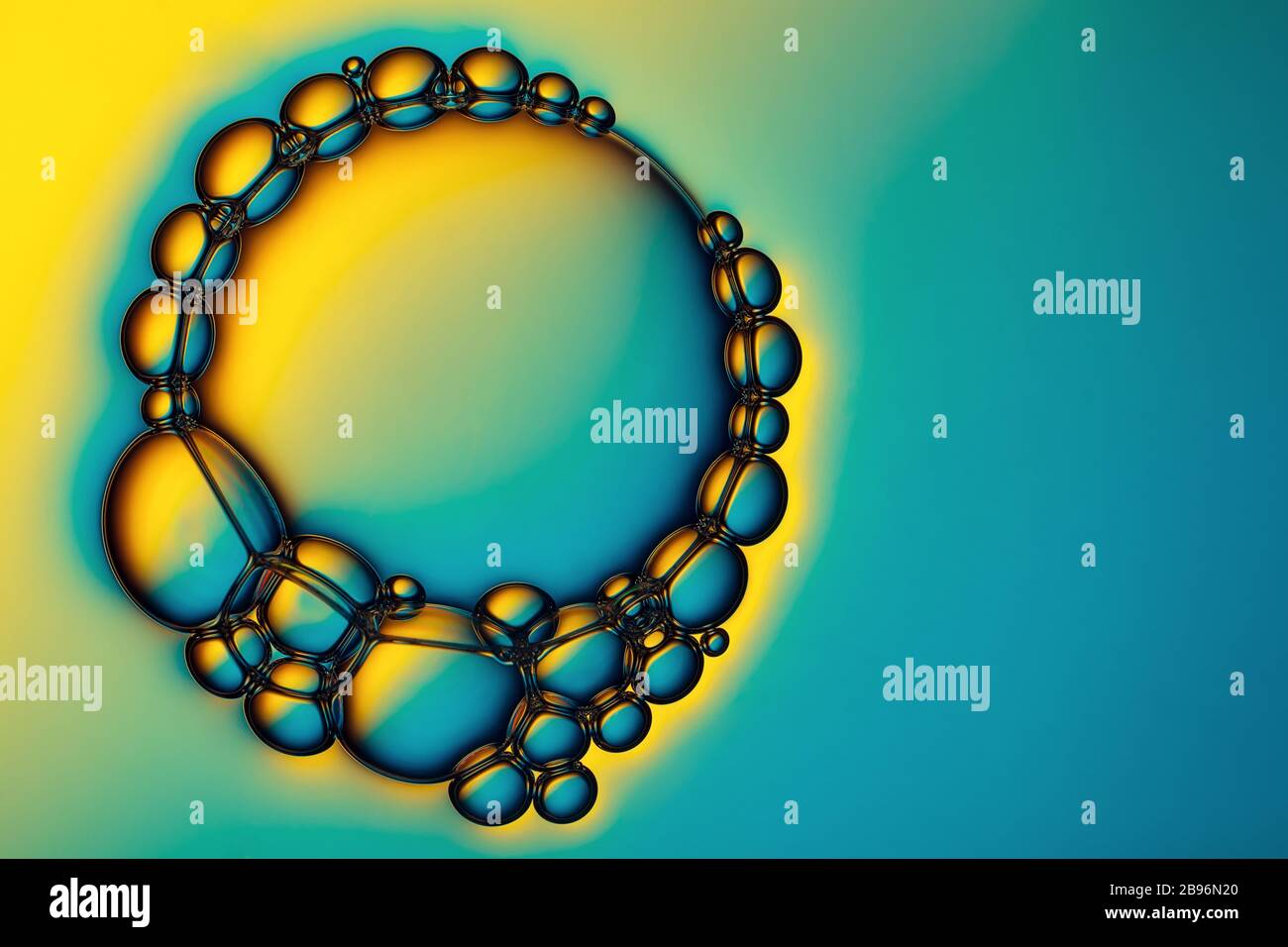 Libre coup de bulles de mousse de savon ou de shampooing lavage. Banque D'Images