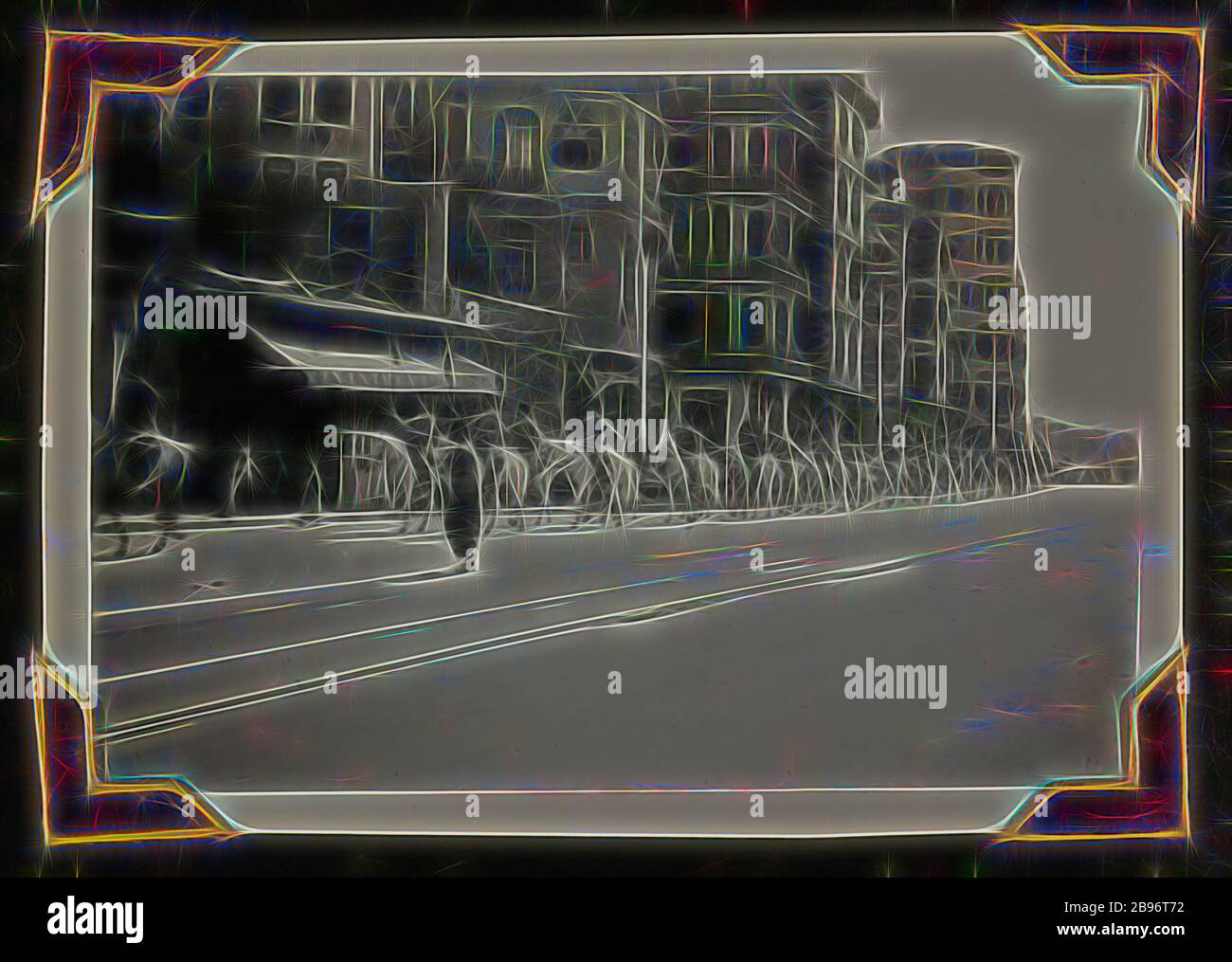 Photo - 'King Farouk's Horses', Egypte, sœur Isabel Erskine Plante, seconde Guerre mondiale, vers 1942, une des 135 photos en noir et blanc contenues dans un album photo de la seconde Guerre mondiale, avec des photos de sœur Isabel Erskine Plante en uniforme, Sur les vues sur les services du Moyen-Orient et de la Nouvelle-Guinée - seconde Guerre mondiale L'album appartient à sœur Isabel Erskine Plante, infirmière au 7ème Australian General Hospital en Palestine. Repensée par Gibon, design de la chaleureuse lueur de luminosité et de rayonnement de lumière. L'art classique réinventé avec une touche moderne. Photographie inspirée du futu Banque D'Images