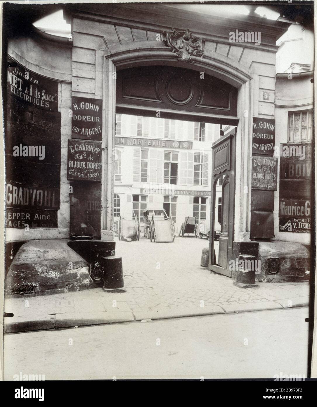RUE DE MONTMORENCY 5, rue de Montmorency. Paris (3ème arrondissement). Photo d'Eugène Atget. Paris, musée Carnavalet. Banque D'Images