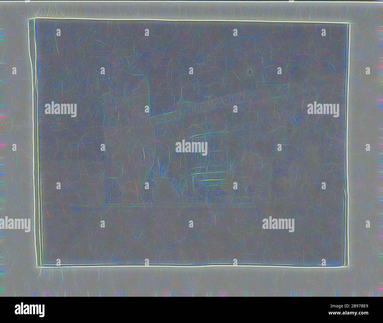 Abbaye de Lacock, William Henry Fox Talbot (anglais, 1800 - 1877), Angleterre, 4 novembre 1839, négatif photogénique de dessin, 5,6 × 6,8 cm (2 3/16 × 2 11/16 in.), réinventé par Gibon, design de glanissement chaleureux et gai de luminosité et de rayons de lumière radiance. L'art classique réinventé avec une touche moderne. La photographie inspirée du futurisme, qui embrasse l'énergie dynamique de la technologie moderne, du mouvement, de la vitesse et révolutionne la culture. Photo Stock