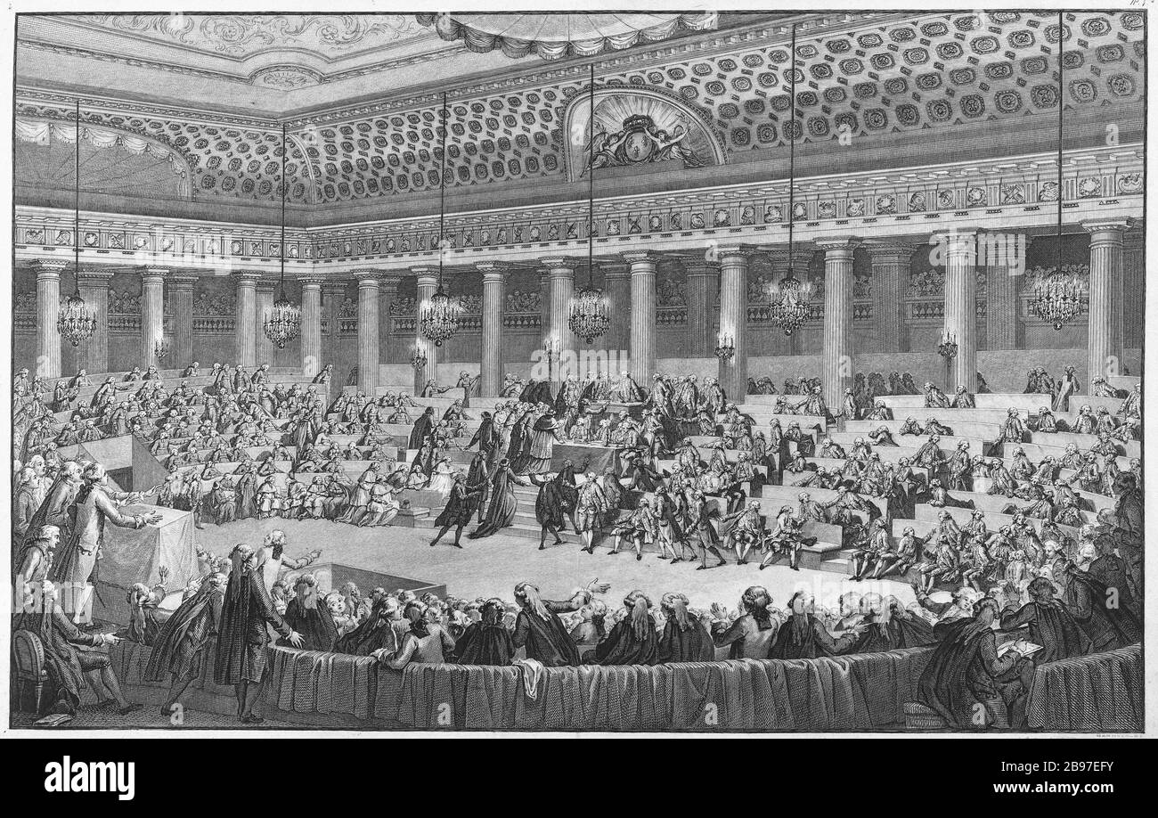 20 Rue De La Nuit Du 4 Août 1789 Carnavalet de 1789 Banque d'images noir et blanc - Alamy