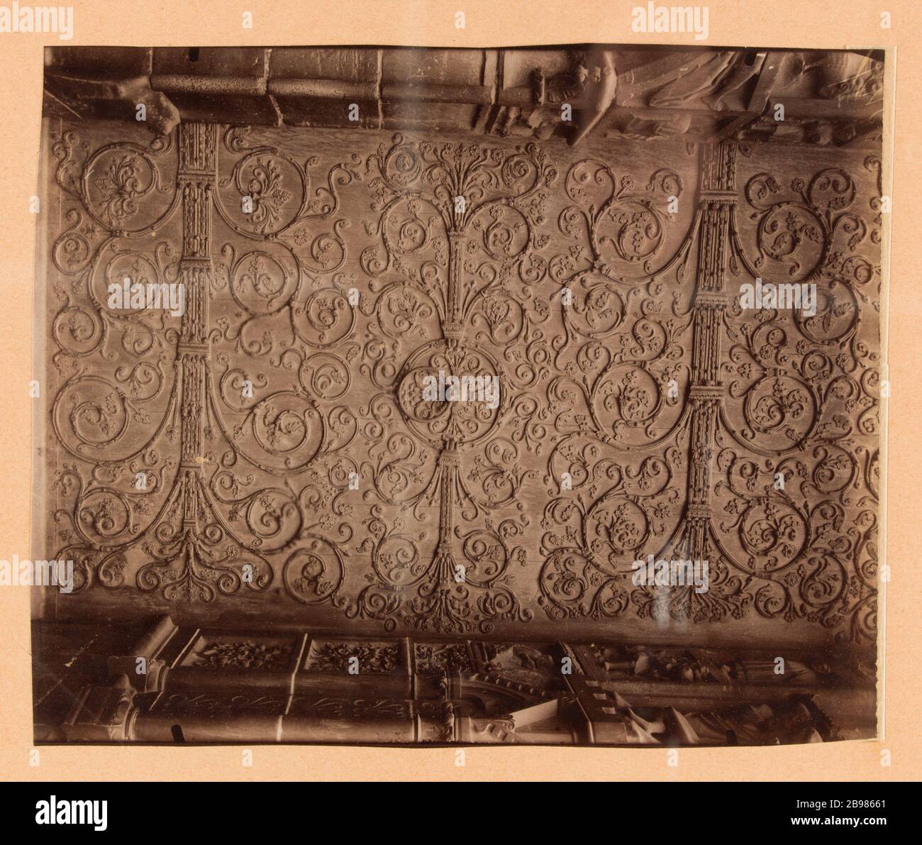 Cathédrale notre Dame de Paris, 4ème arrondissement, Paris. Atget, Eugène (Jean Eugène Auguste Atget, dit). 'Cathédrale notre Dame de Paris, 4ème arrondissement, Paris'. Papier de rage alluminé. Paris, musée Carnavalet. Banque D'Images