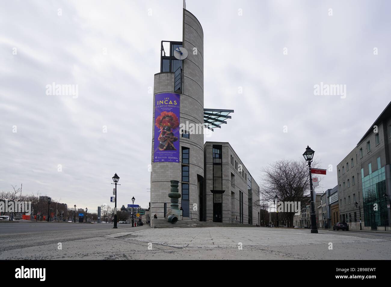 Montréal,Québec,Canada,13 mars 2020.Musée déserté en raison de la pandémie de COVID-19 à Montréal.Credit:Mario Beauregard/Alay News Banque D'Images