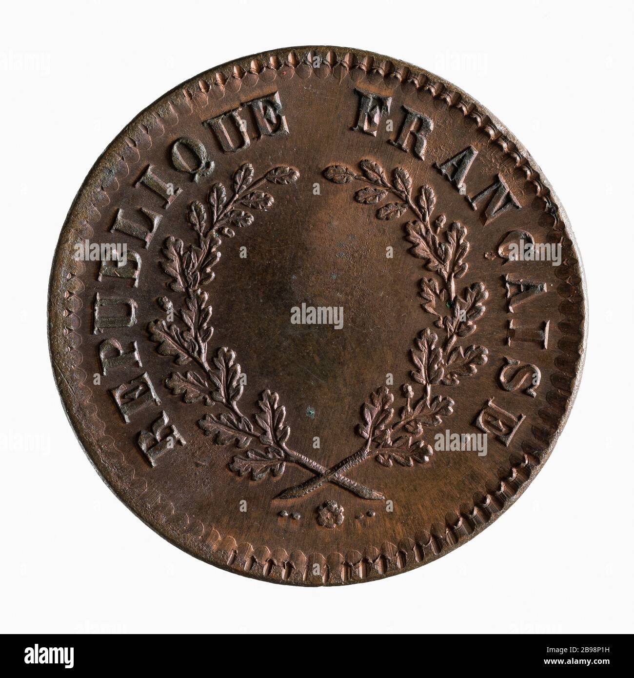 Liberté de la presse, administration de Turlin, art. d. (Titre factice) Médaille 'liberté de la presse', administration Turlin. Cuivre. Paris, musée Carnavalet. Banque D'Images