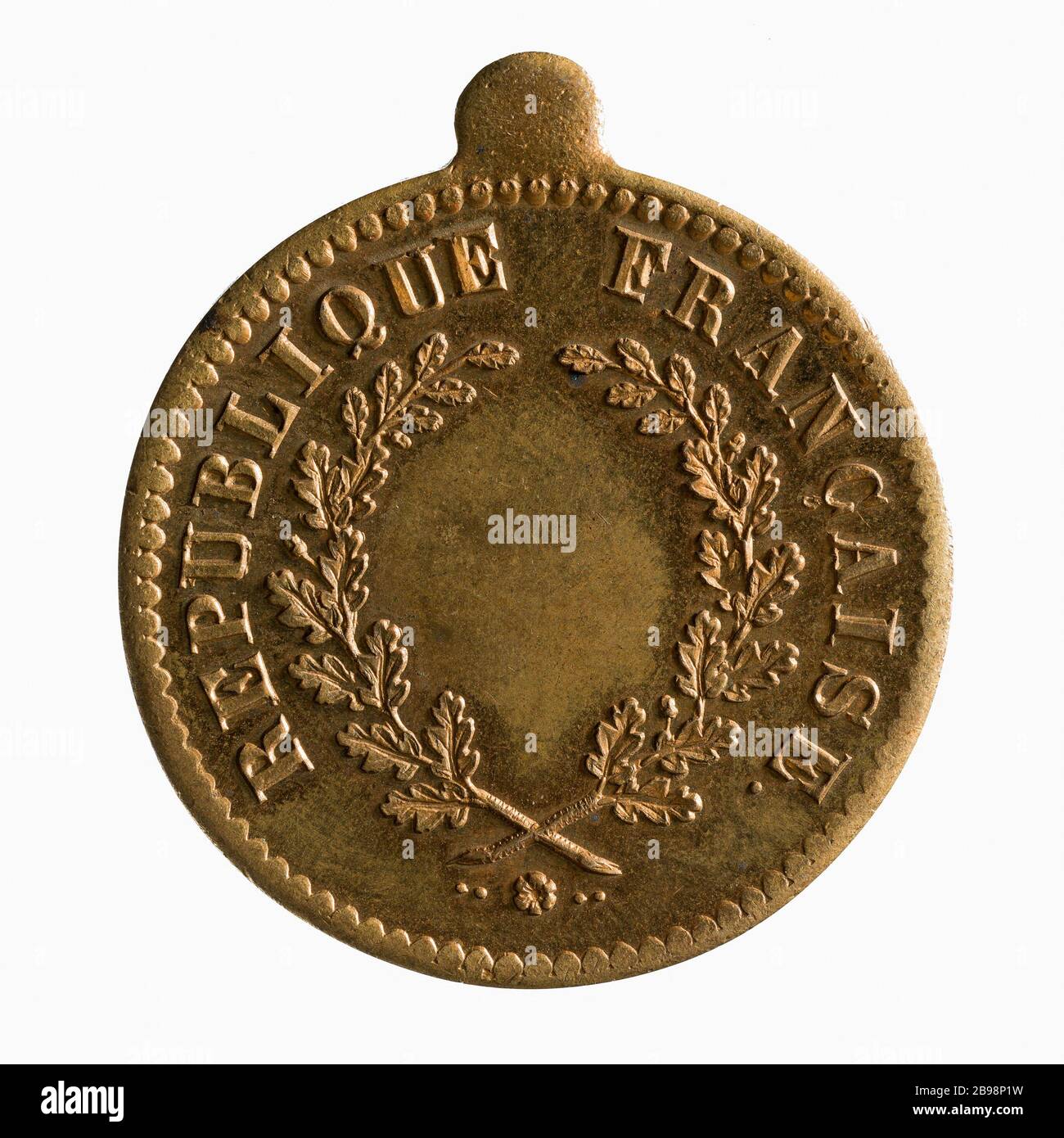 Liberté de la presse, administration de Turlin, art. d. (Titre factice) Médaille 'liberté de la presse', administration Turlin. Laiton. Paris, musée Carnavalet. Banque D'Images