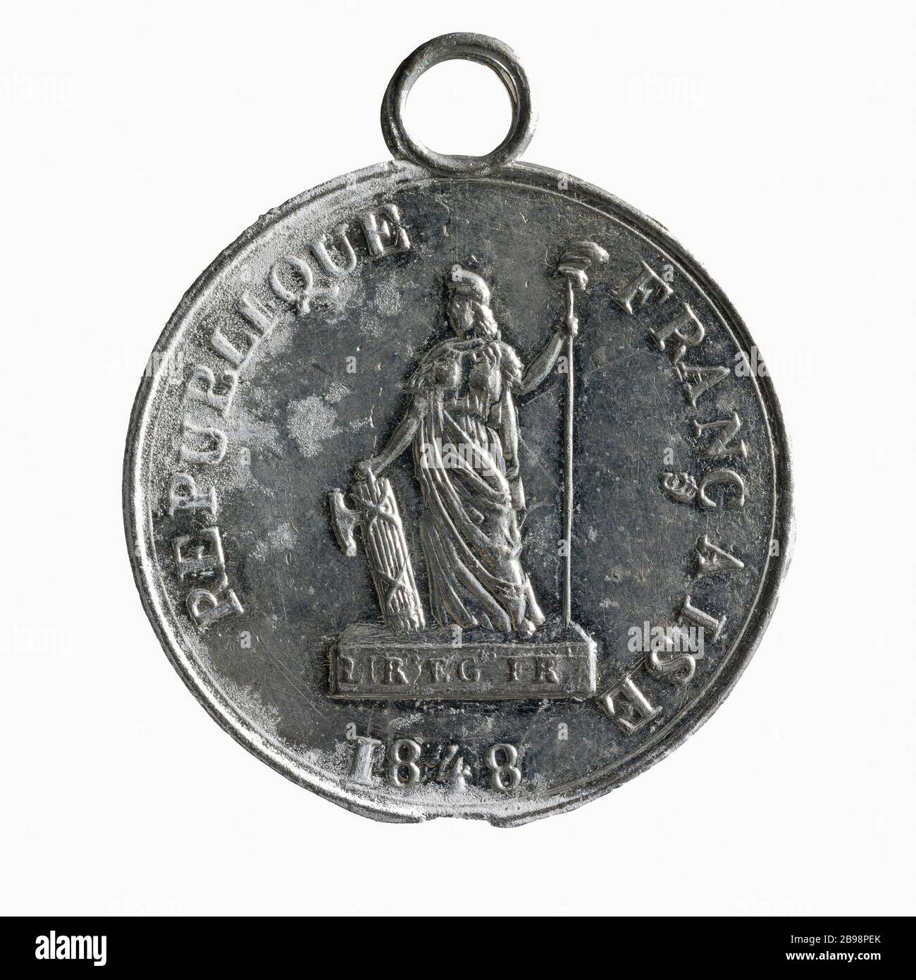 Journée nationale du 14 mai 1848 (titre factice) Médaille sur la Fête nationale du 14 mai 1848. Colorant. 1848. Paris, musée Carnavalet. Banque D'Images