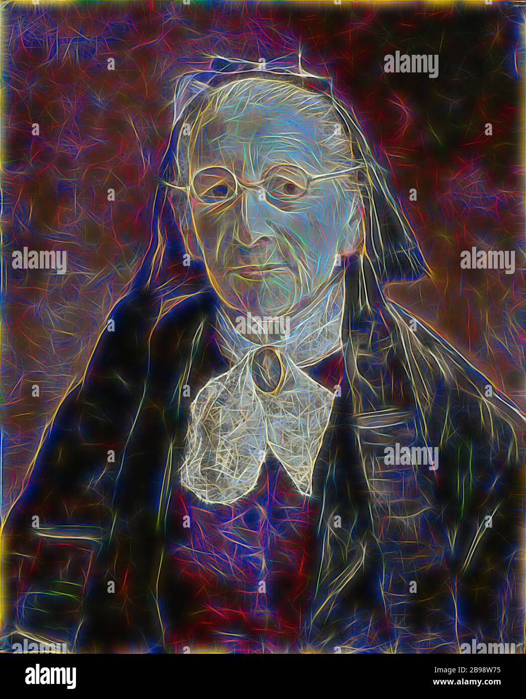 Ernst Josephson, Hanna Marcus, Josephson 1880, réimaginé par Gibon, conception de lumière chaleureuse et gaie, rayonnant de lumière et de rayonnement. L'art classique réinventé avec une touche moderne. Photographie inspirée par le futurisme, embrassant l'énergie dynamique de la technologie moderne, le mouvement, la vitesse et révolutionnez la culture. Banque D'Images