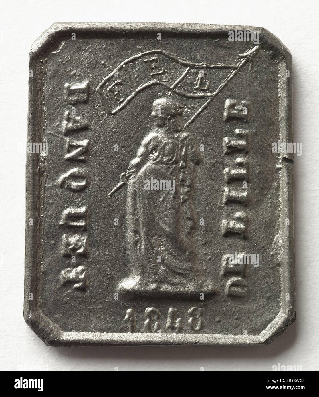 Banquet Lille, 1848 (titre factice) Médaille. Banquet de Lille. Etain, 1848. Paris, musée Carnavalet. Banque D'Images