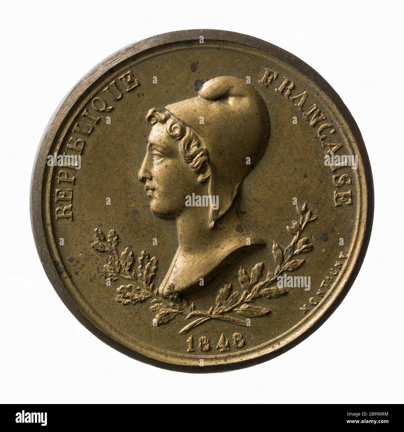 Musée historique de Versailles, 1861 (titre factice) Musée historique de Versailles, 1861. Laiton. Paris, musée Carnavalet. Banque D'Images