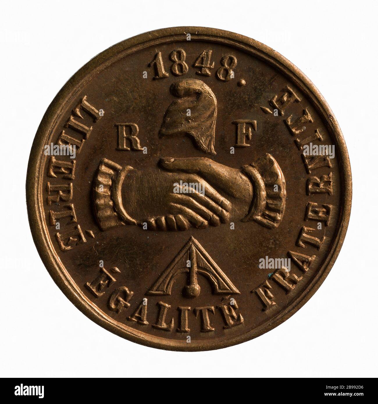 Ouverture de l'Assemblée législative, 28 mai 1849 (titre factice) Médaille de l'ouverture de l'Assemblée législative, 28 mai 1849. Paris, musée Carnavalet. Banque D'Images