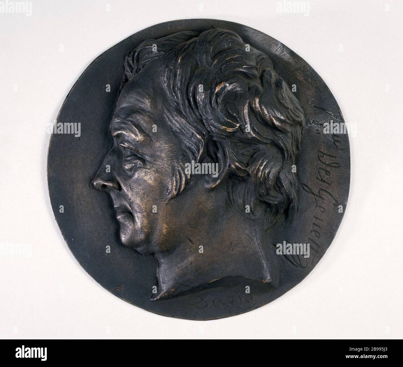 NICOLAS-RENÉ DUFRICHE-Desgettes David d'Angers (1788-1856). Nicolas-René Dufriche-Desgettes, médin militaire English. Paris, musée Carnavalet. Banque D'Images