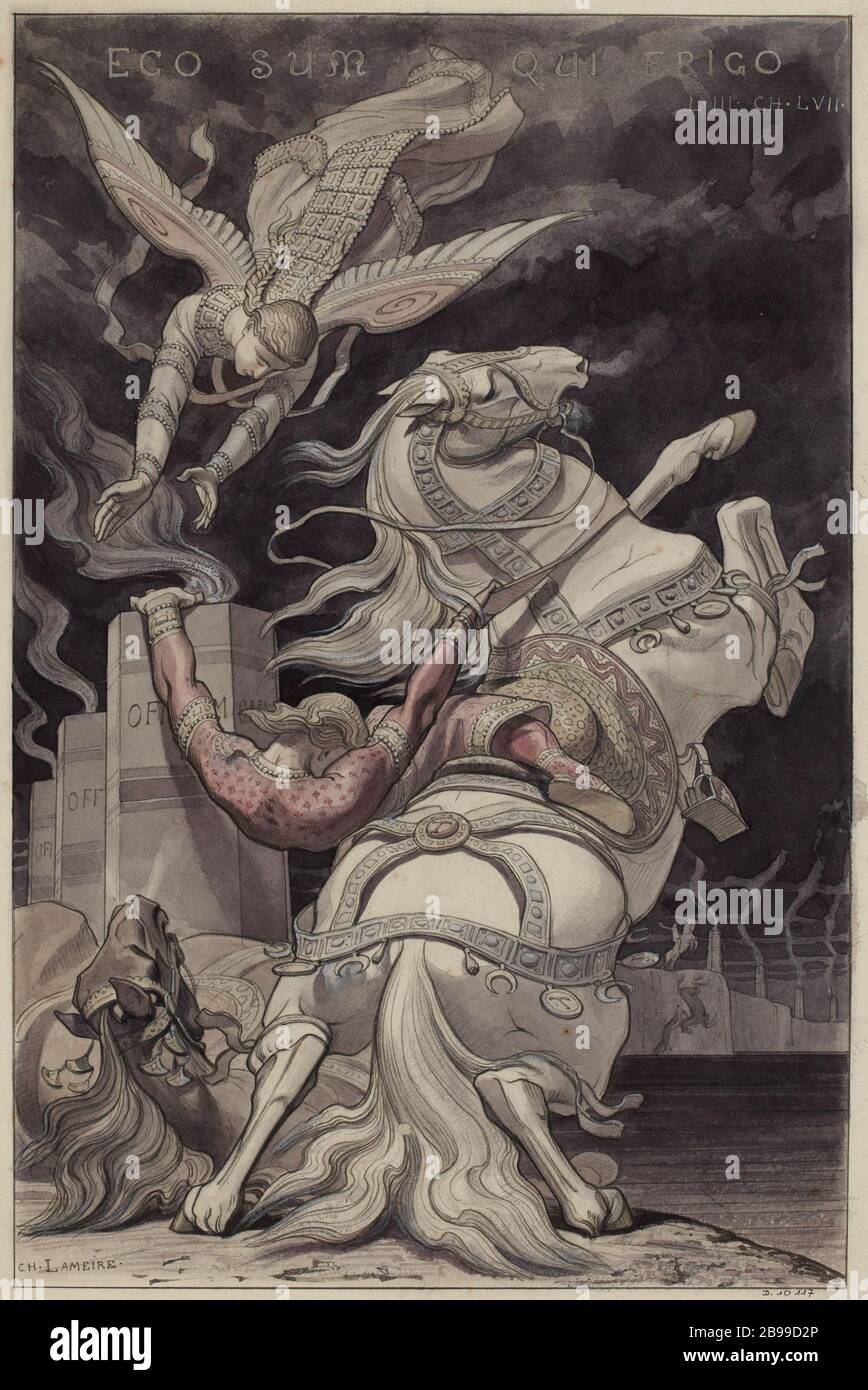 Figure pour l’Église orthodoxe grecque, rue Georges Bizet Banque D'Images